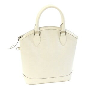 Louis Vuitton Epi Lockit Ivory White Handbag Vertical Tote